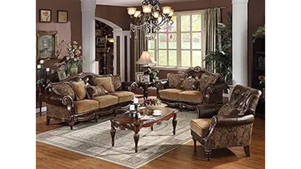 elegant four piece living set