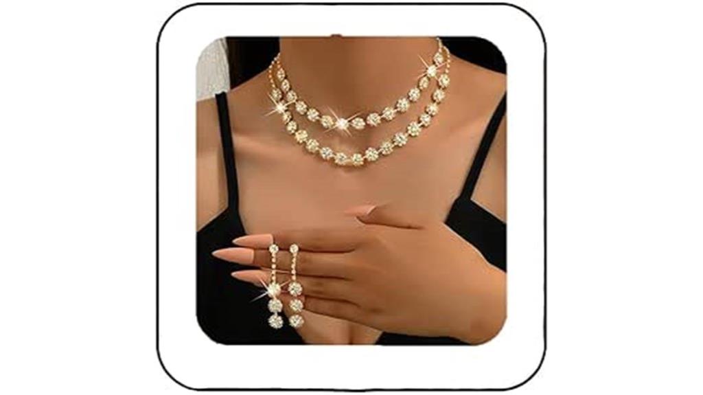 elegant rhinestone bridal jewelry