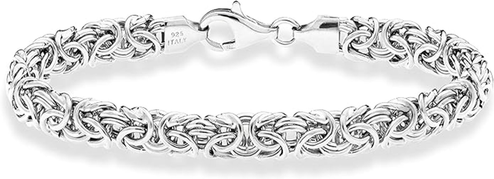 elegant silver byzantine bracelet