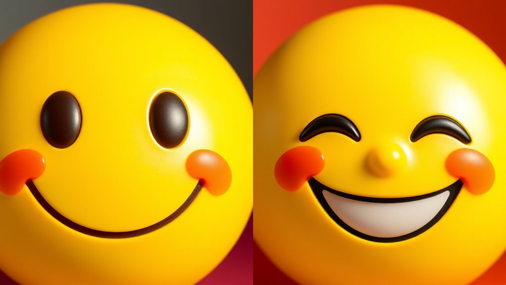 emoji expressing happiness and friendliness