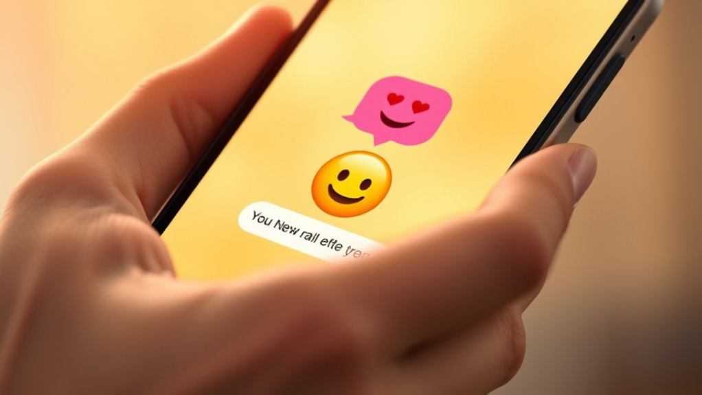 emoji expressing love and happiness
