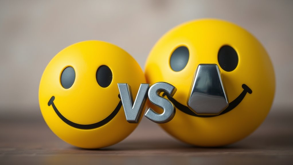 emoticon facial expression differences