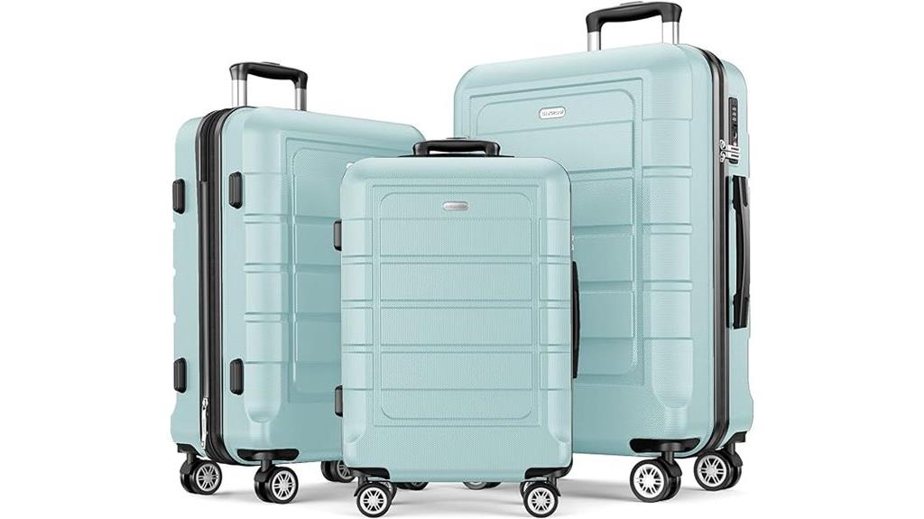 expandable tsa luggage