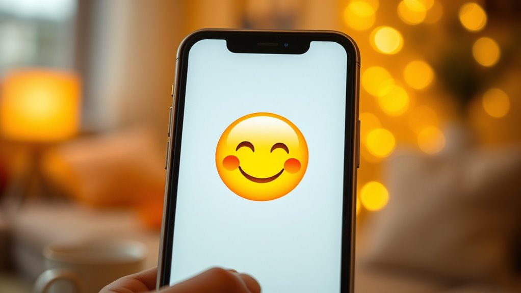 expresses affectionate happiness feelings