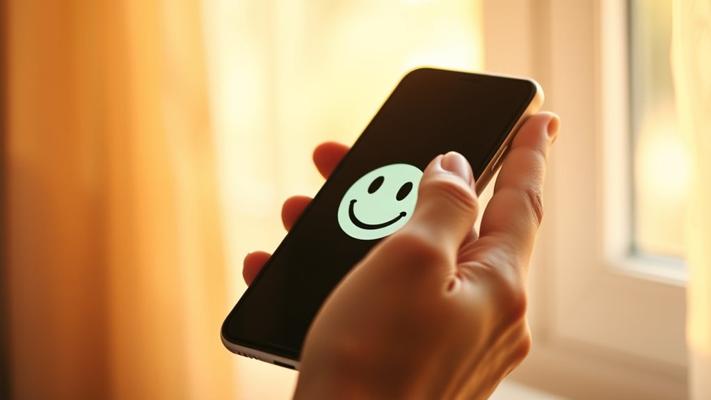 expressing happiness with emojis