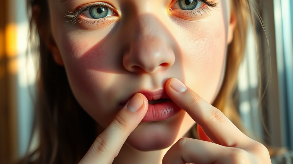 expressing shyness with emojis