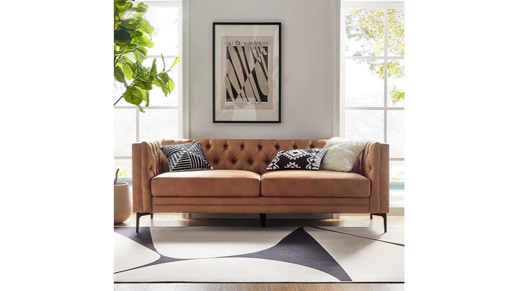 faux leather sofa couch