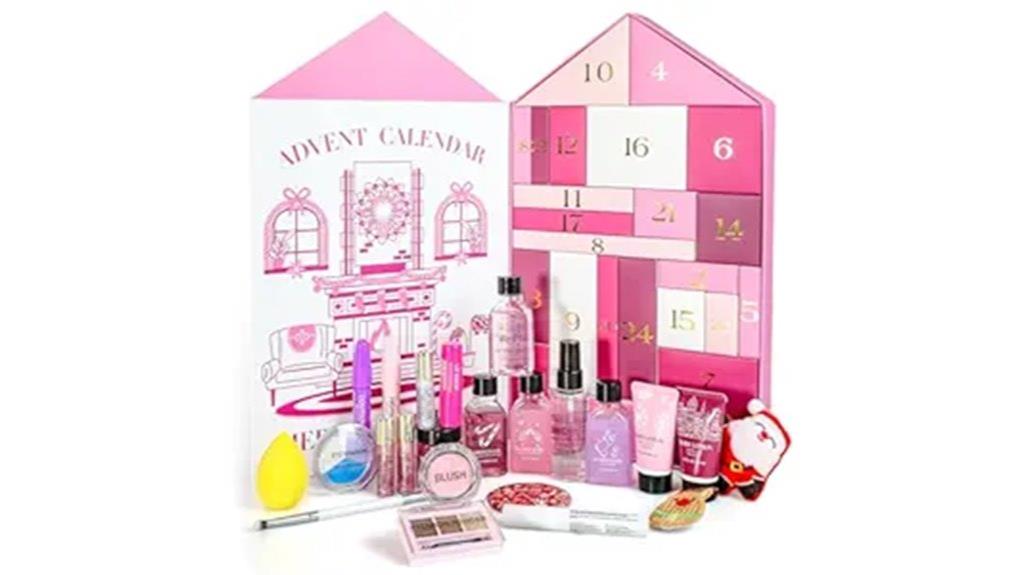 festive makeup gift calendar