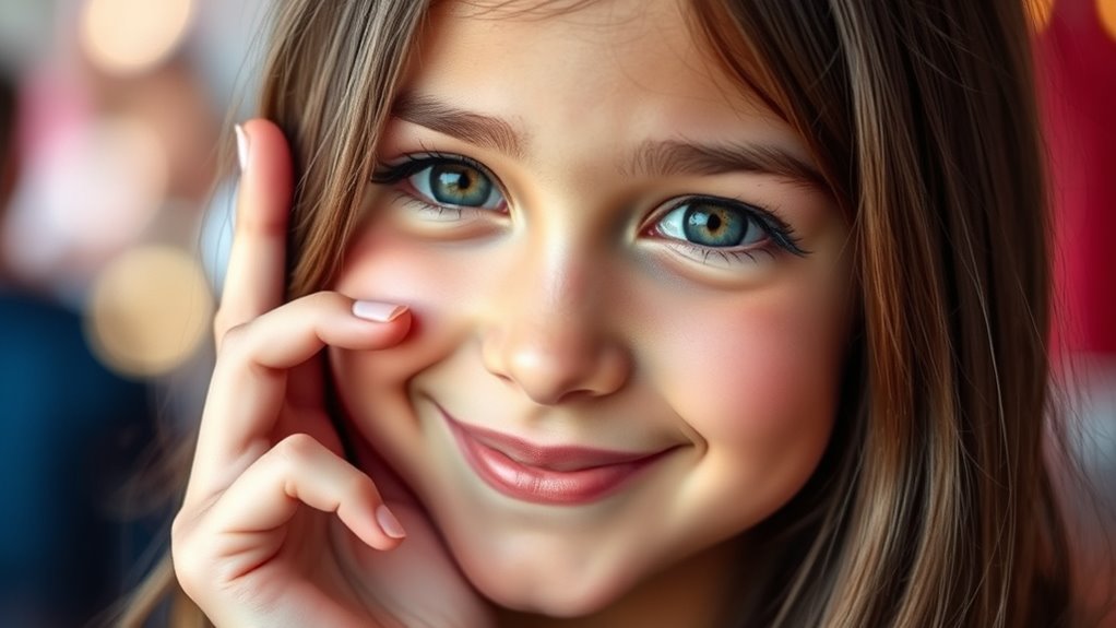 flirtatious sparkle emoji cues