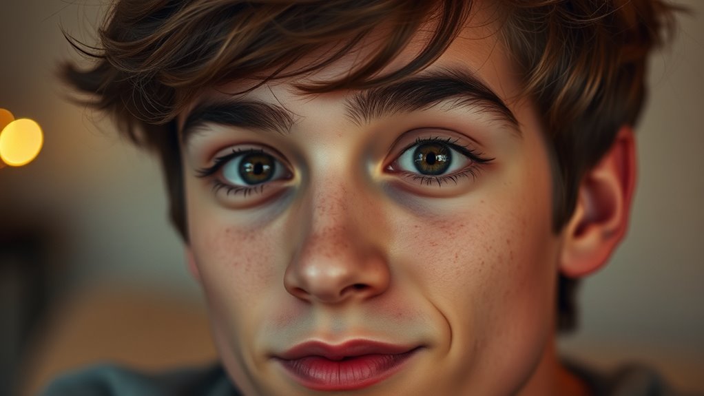 flirty innocence with emojis