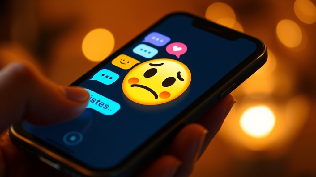 flirty teasing with emojis