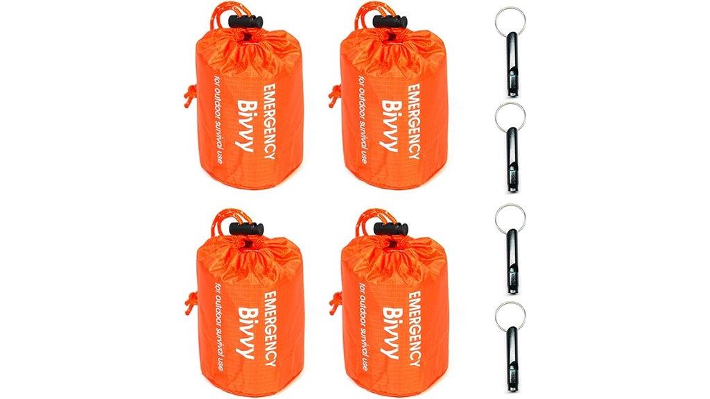 four pack emergency bivvy sacks