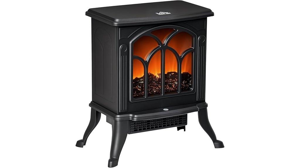 freestanding electric fireplace stove