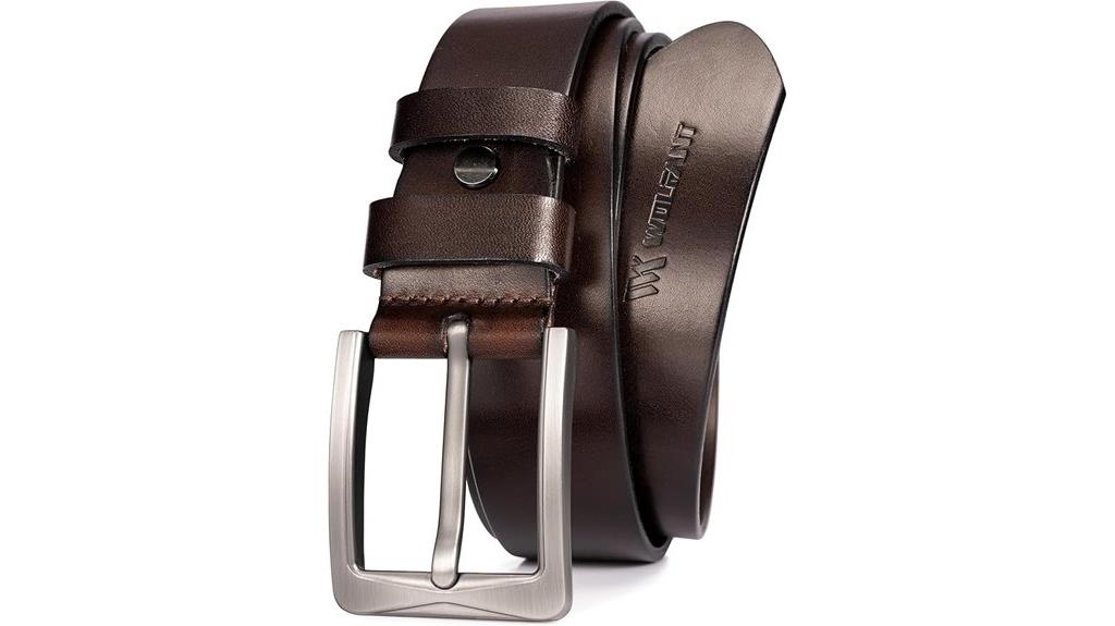 full grain leather belt
