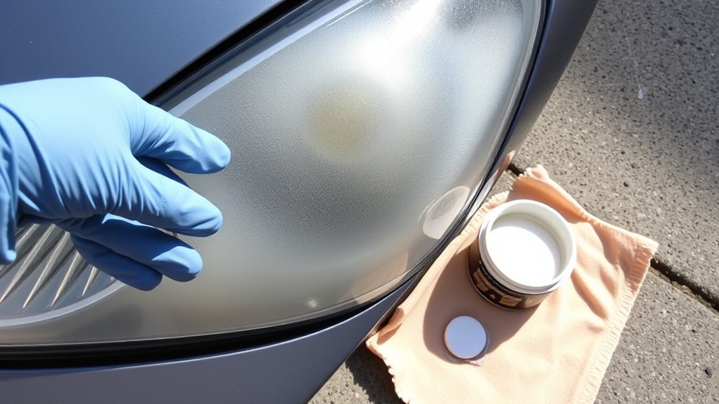 gather supplies for headlight restoration