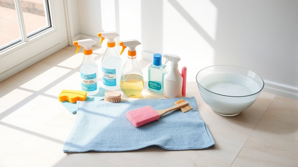 gather supplies prepare area