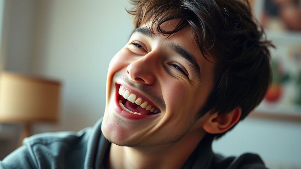 genuine amusement and engagement