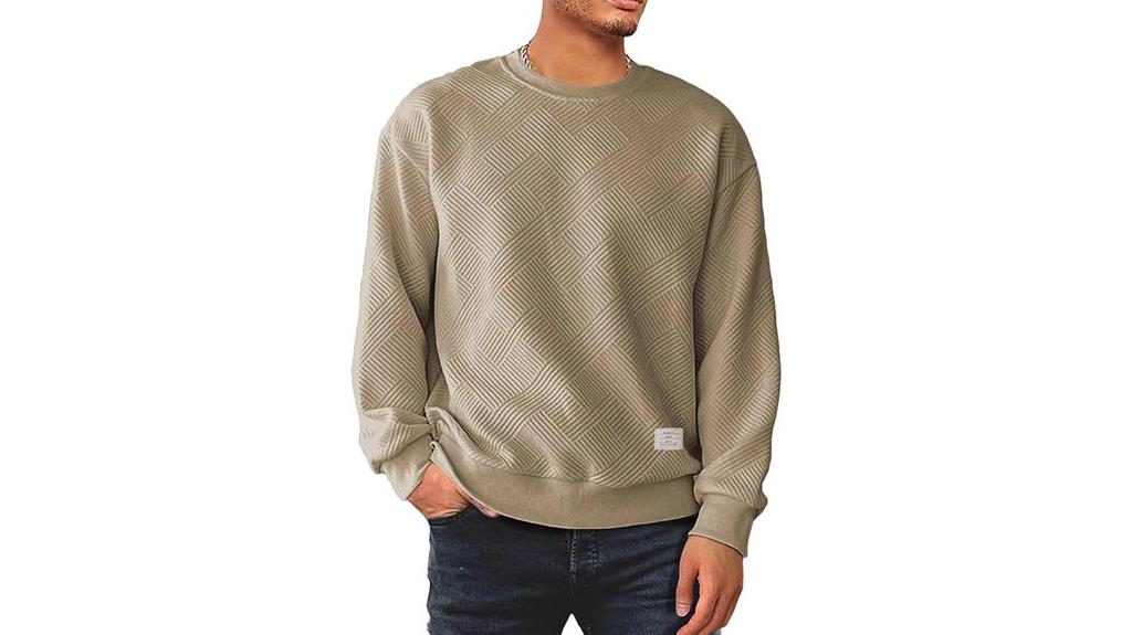 geometric texture men s sweatshirts