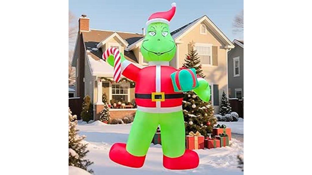 giant santa inflatable decor