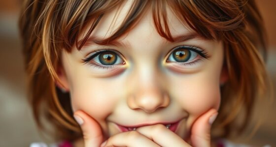 girl s playful teasing gesture