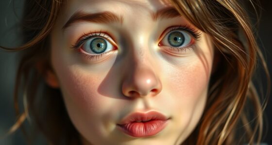 girl s surprised or flustered reaction