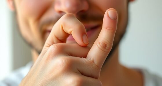 guy s affectionate hand gesture