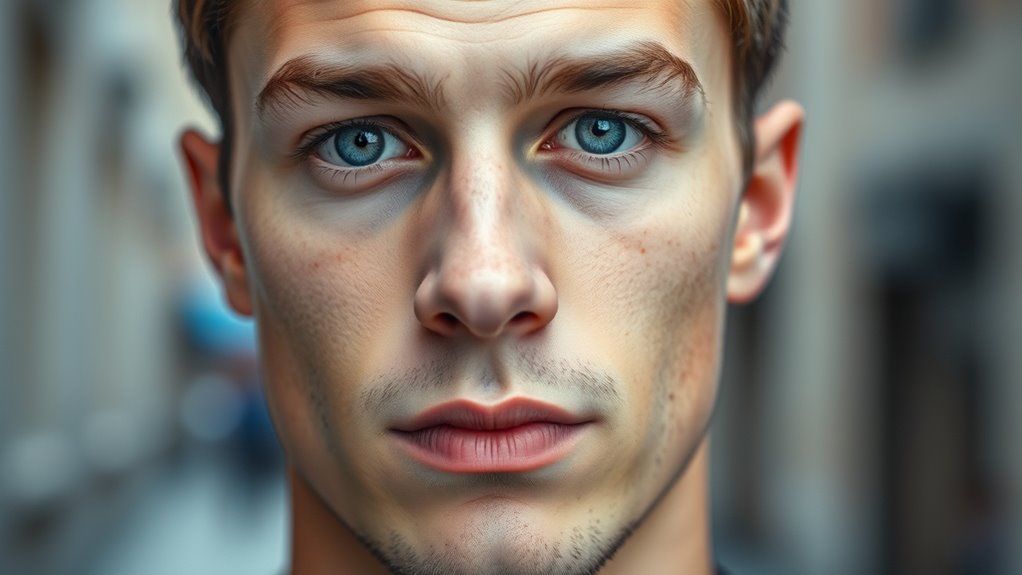 guy s blank facial expression