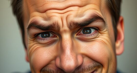 guy s nervous or shy expression