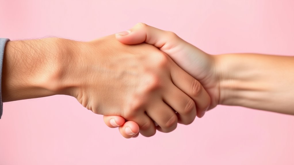 handshake emoji indicates agreement