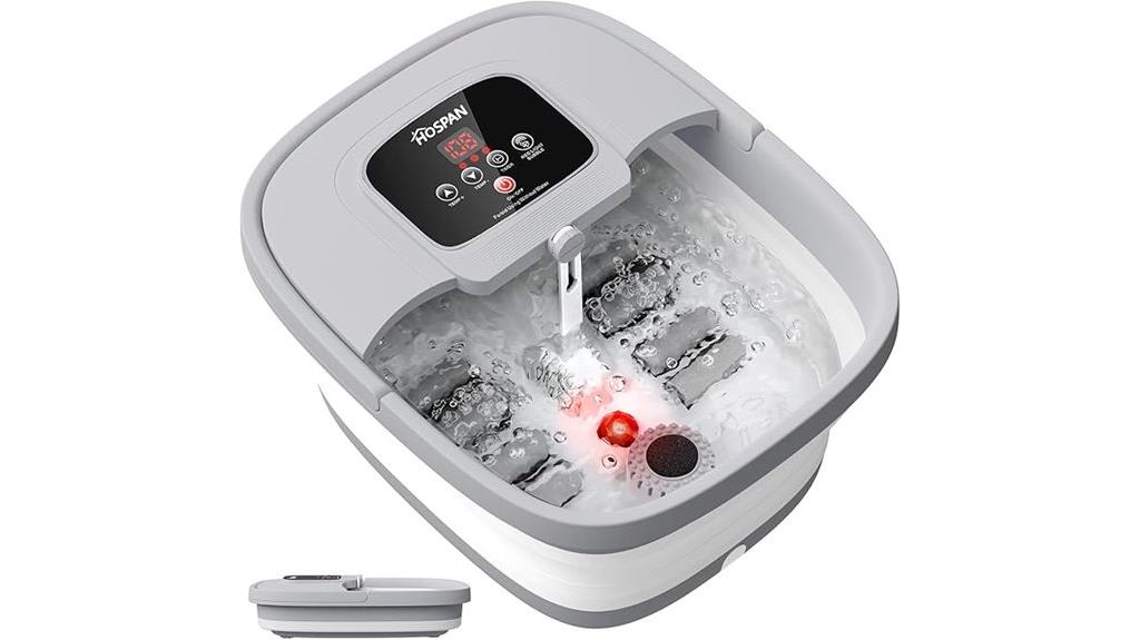 heated bubble foot spa