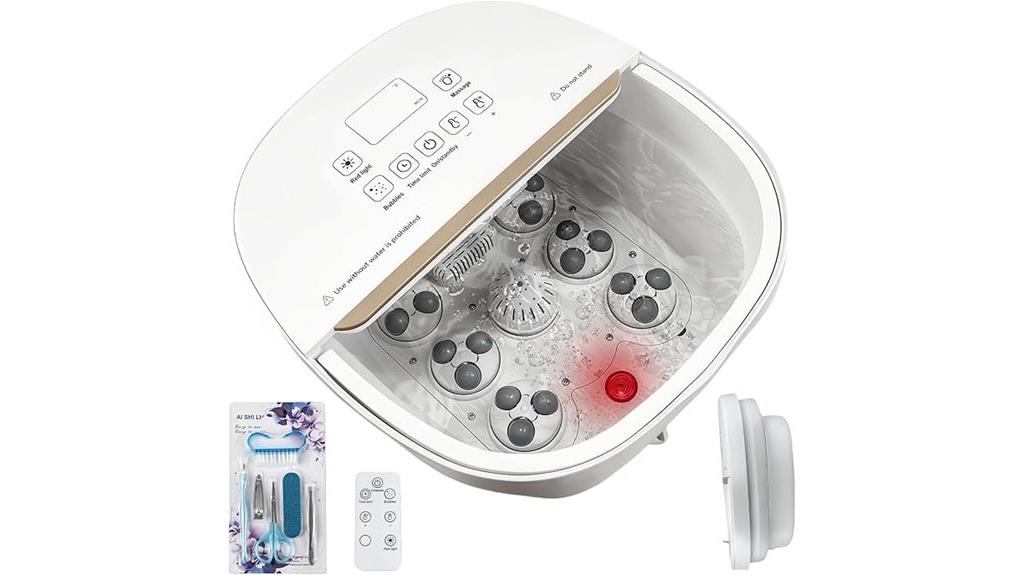 heated bubble foot spa