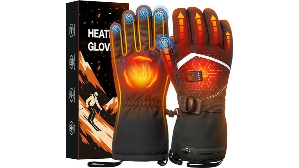 heated rechargeable unisex gloves