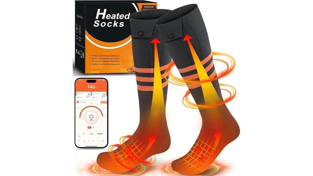 heated socks with app