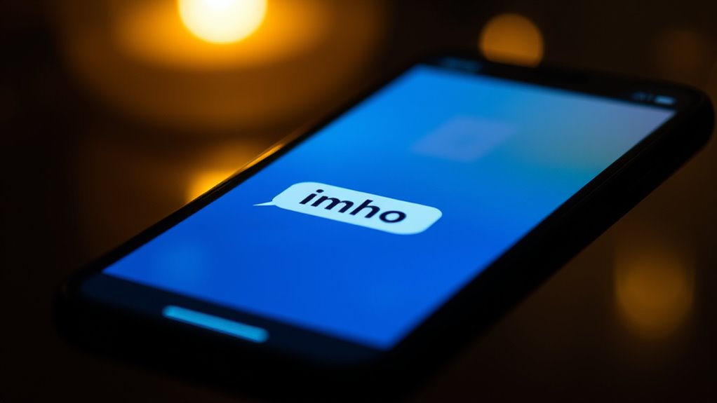 in my humble opinion