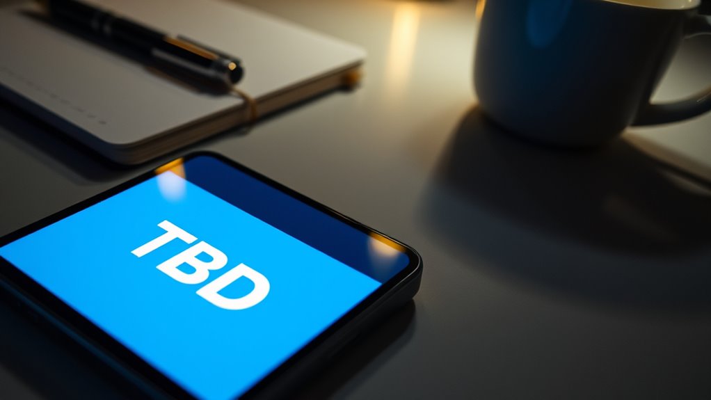 indicating pending uncertainty communicated