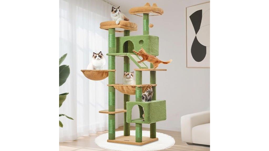 indoor cactus shaped cat tree