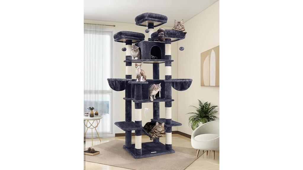 indoor cat climbing tower