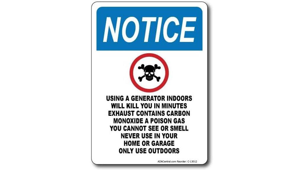 indoor generator carbon monoxide