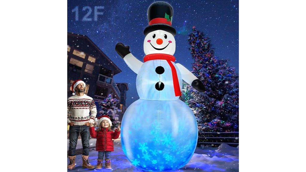 inflatable snowman christmas lights