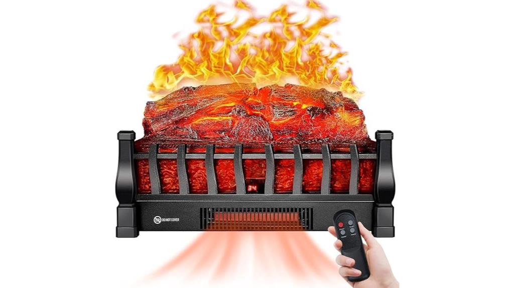 infrared remote fireplace insert