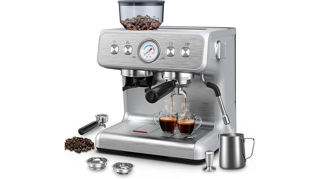 integrated grinder espresso machine
