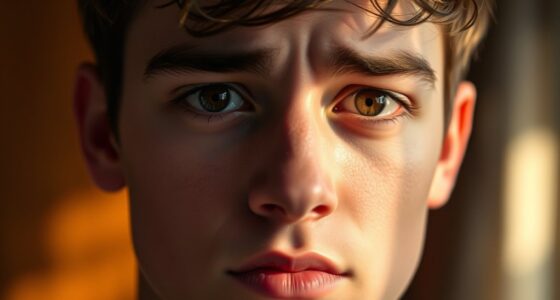 interpreting a guy s sad face