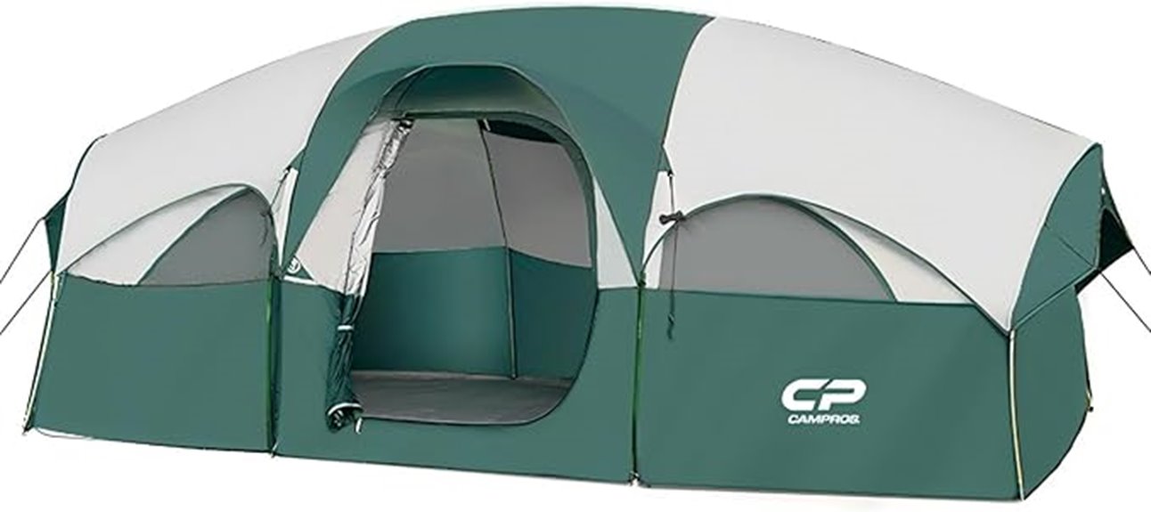 large 8 person camping tent