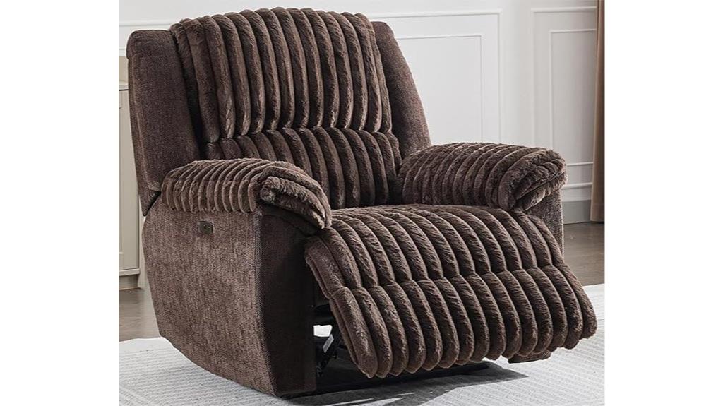 large faux fur recliner