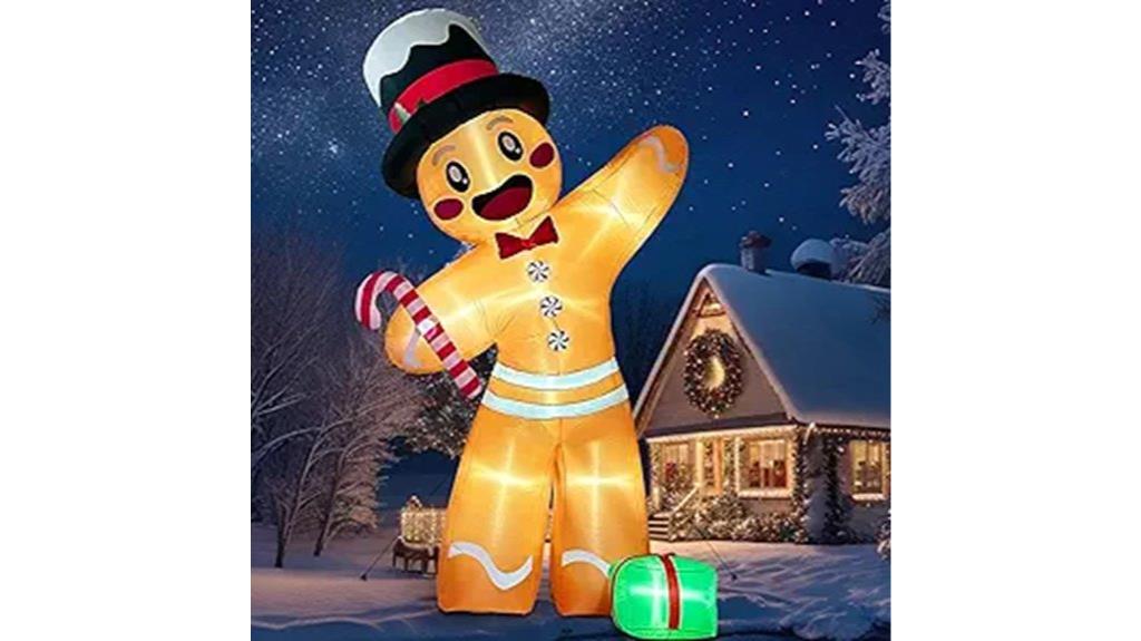 large gingerbread inflatable yard