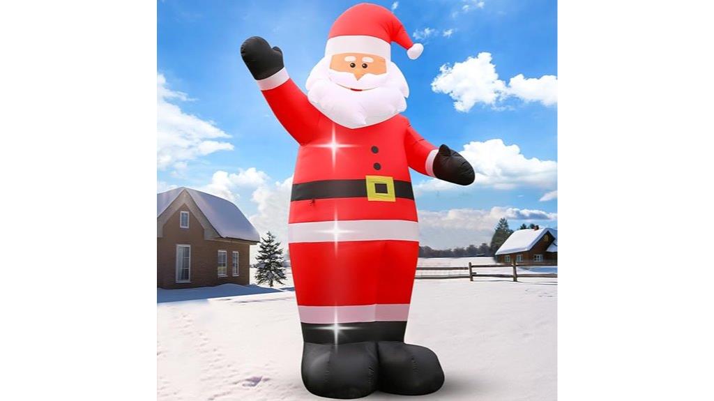 large inflatable santa claus