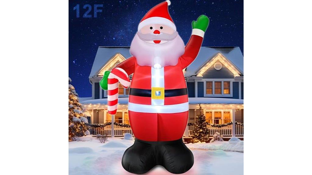 large inflatable santa claus