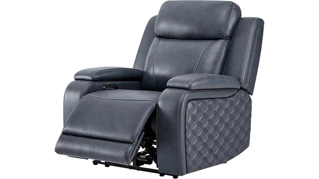 leather adult recliner