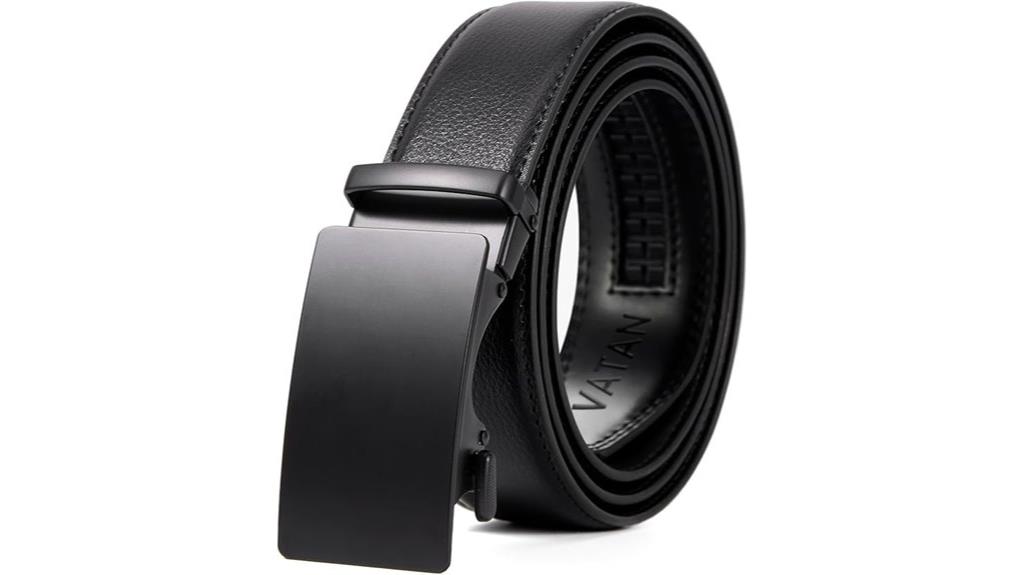 leather ratchet belt