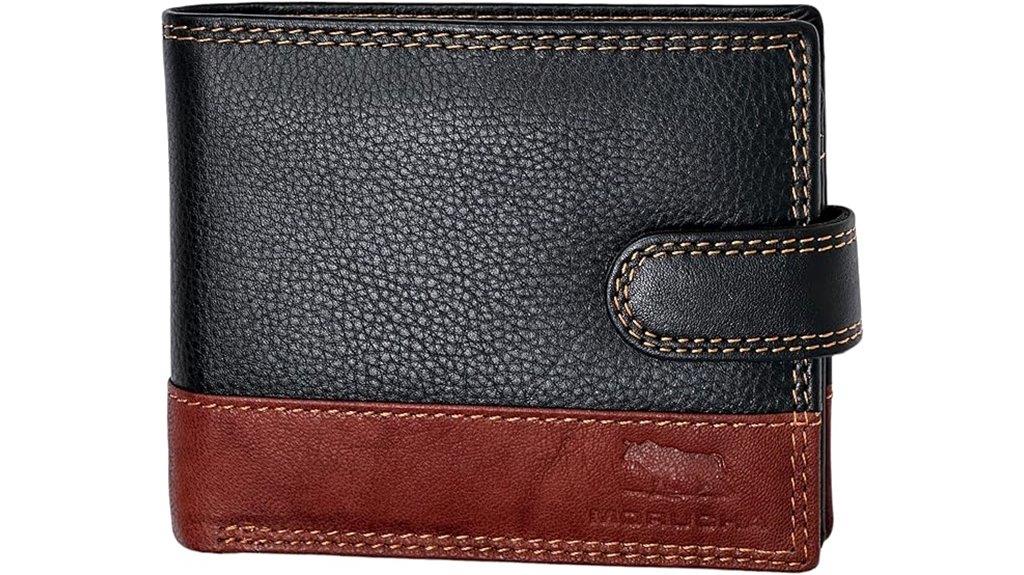 leather rfid blocking wallet